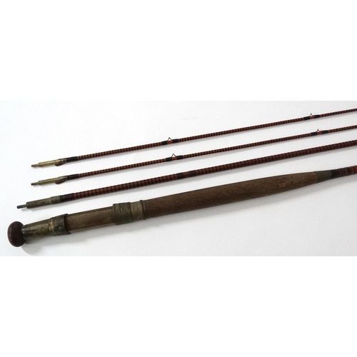 268 - Fishing : A traditional Westley Richards ( signed)  11' 2'' , 3 piece (with spare end) split cane mu... 