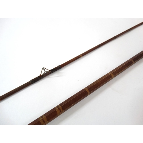 269 - Fishing :A traditional  Allcock's  7' , 2 piece split cane fly rod 'Capella ' and an associated  clo... 