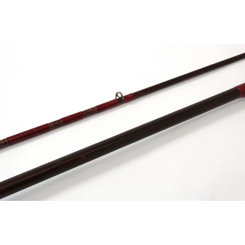 274 - Fishing : A traditional Westley Richards 8' 3'' , 2 piece Greenheart single hand fly rod  signed 'We... 