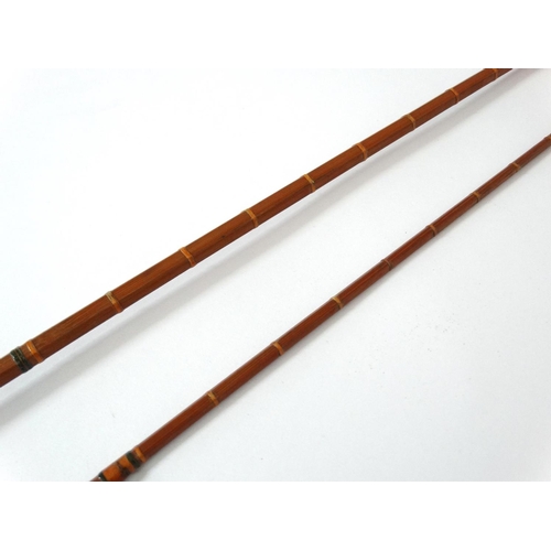 282 - Fishing : A traditional Edgar Sealey  6' 6'' ,  2 piece split cane bound single hand fly rod ' Old G... 