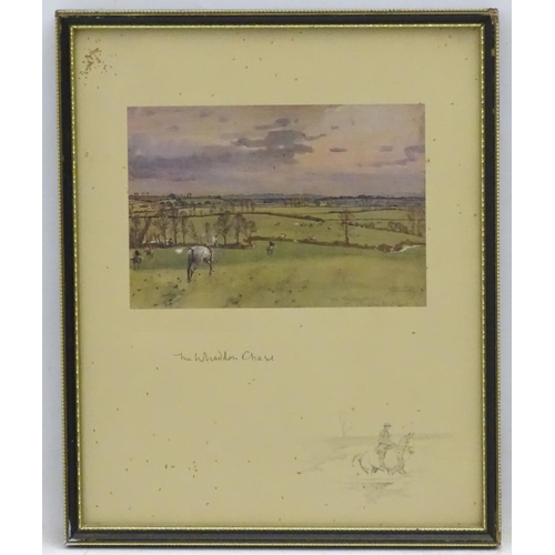 297 - After Lionel Dalhousie Robertson Edwards (1878-1966), Coloured print,  'The Whaddon Chase', 'The Den... 