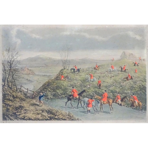 301 - Hare Hunting: R G Reeve after W. P. Hodges, Hand coloured engravings, a pair, 'Hare Hunting, SOHO!',... 