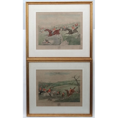 314 - Hunting : Hunt after Samuel Henry Gordon Alken (1810-1894) Set of 4 Aquatint plates with Gum Arabic ... 