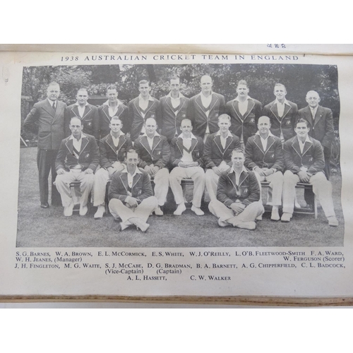 33 - Book: ''John Wisden's Cricketeers' Almanack 1939 '' 76th Edition , edited by Wilfrid H Brookes, with... 