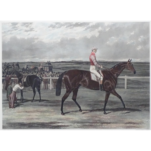 344 - Horse Racing: J Harris & W Summers after HARRY HALL (1814-1882), Hand coloured lithograph, 'Knight o... 