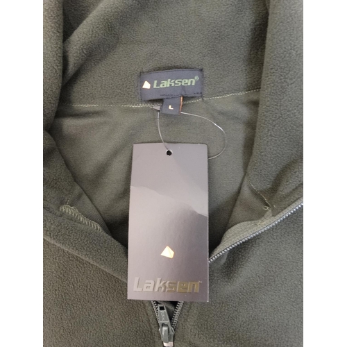 371 - A Laksen Newton unisex fleece in khaki, size L, new with tags