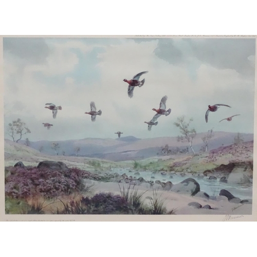 402 - Shooting: John Cyril Harrison (1898-1985), Signed limited edition coloured print 474/500, Gamebirds,... 