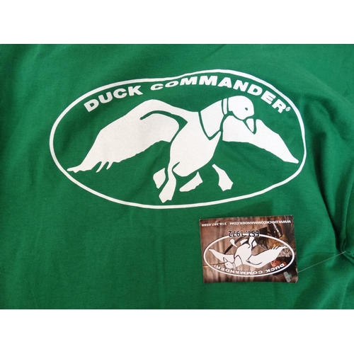 479 - Four Duck Commander t- shirts in Green, two size XXL, two size M (4)