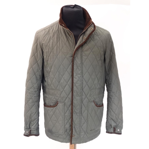 484 - A Musto quilted jacket in khaki, size M