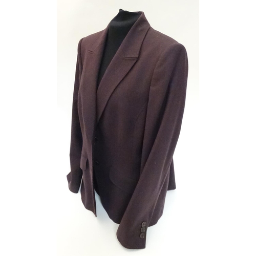 487 - Austin Reed ladies maroon jacket/blazer, size 18