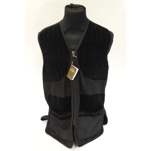 495 - A black mesh Bonart shooting gilet / vest, size L, with tags