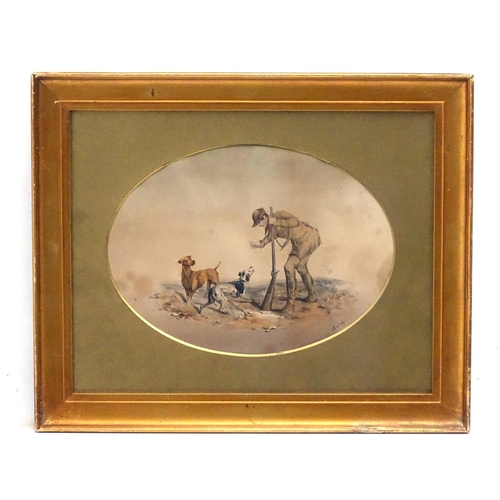 511 - Shooting: Maile after Marshall of Newmarket, c1800, Hand coloured etching, 'The Sportsman' - a weari... 