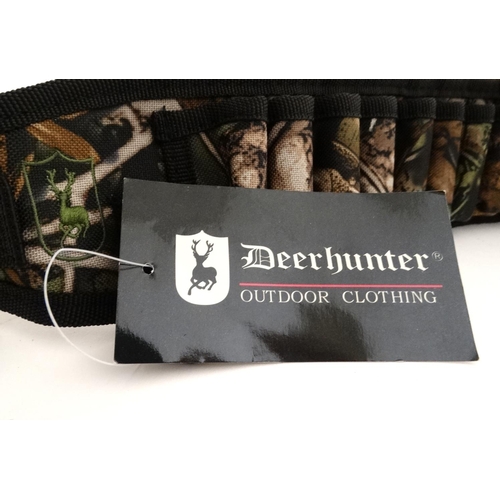 561 - Shooting : Two Deerhunter cartridge belts , neoprene with 40DH Innovation camouflage finish , each a... 