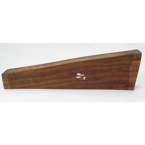 582 - Shooting : A pair of well figured Turkish walnut stock blanks , the largest 21 1/2'' long