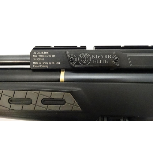 629 - Airgun: A Hatsan 'BT65 RB Elite' .22 pre-charged pneumatic air rifle, 23'' barrel (threaded for sile... 