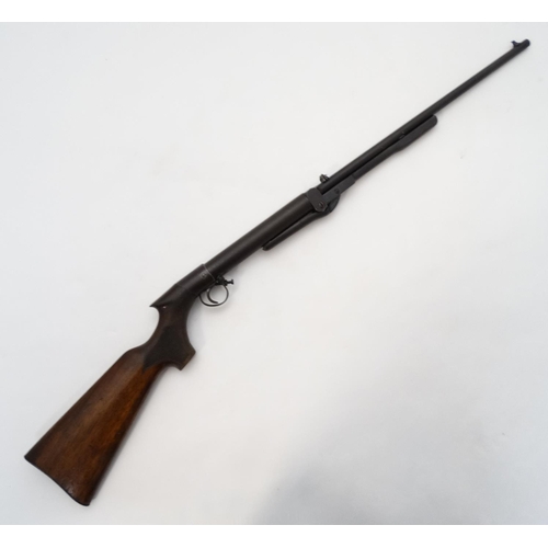 631 - Airgun: a BSA light pattern .177 underlever air rifle, 17'' barrel with open sights and side button ... 