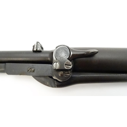 631 - Airgun: a BSA light pattern .177 underlever air rifle, 17'' barrel with open sights and side button ... 