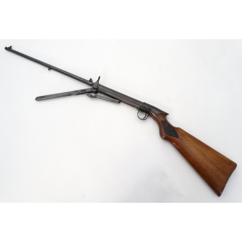 632 - Airgun: a BSA light pattern .177 underlever air rifle, 17'' barrel with open sights and push button ... 