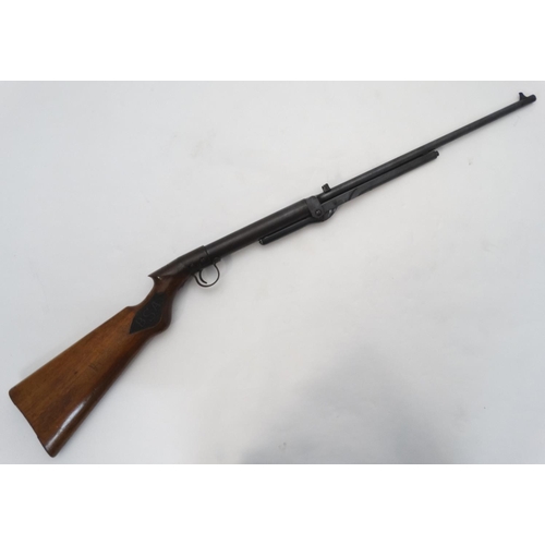 632 - Airgun: a BSA light pattern .177 underlever air rifle, 17'' barrel with open sights and push button ... 