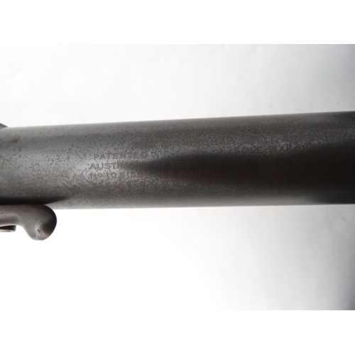 632 - Airgun: a BSA light pattern .177 underlever air rifle, 17'' barrel with open sights and push button ... 