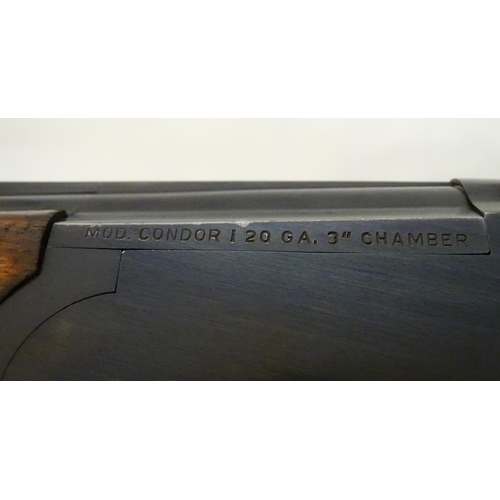 719 - Shotgun: The stock & action of a Stoeger 'Mod. Condor' 20 bore over and under shotgun, blacked actio... 