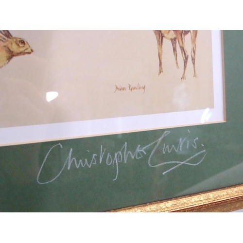 72 - Christopher Curtis, signed coloured print (illustrated by Brian Rawling), 'Wait of Numbers', Signed ... 