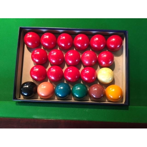 720 - Snooker Billiards: A c1970 full size slate bed, snooker table (12' x 6')  having 8 legs, Together wi... 