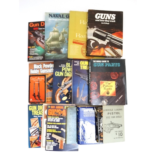 8 - Books: A collection of books, catalogues and pamphlets on shooting , to include : '' Gun Collecting ... 