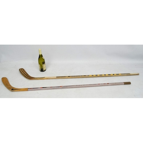 88 - Ice Hockey: Two Ice Hockey sticks to include a Nike 350 Stiffness Pro Series Aluminium Radius Edges ... 