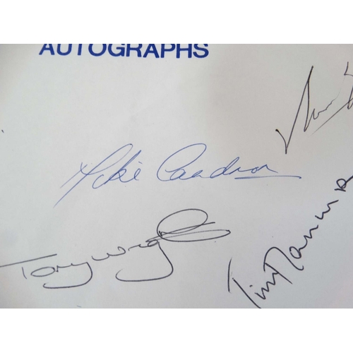 94 - Cricket: A collection of autographs from the Gloucestershire County Cricket Club 1997 squad, to incl... 