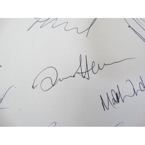 94 - Cricket: A collection of autographs from the Gloucestershire County Cricket Club 1997 squad, to incl... 