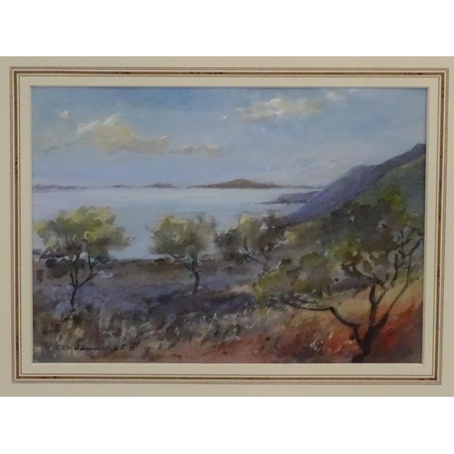 108 - Roy Hammond 1934 Scottish School, Watercolour and gouache, 'Loch Tuath Isle of Mull , Scotland ', Si... 