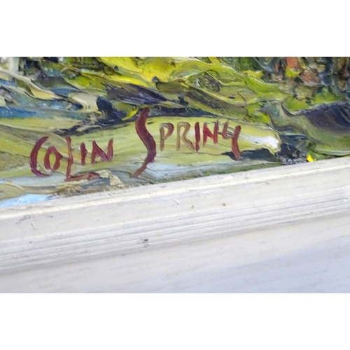 135 - Colin Spring  XX, Oil on canvas board, The old oak tree before the dunes, Signed lower right ,high i... 