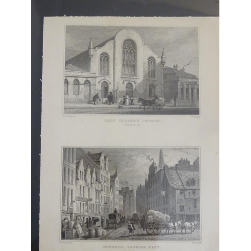 157 - After Thomas Hosmer Shepherd (1793 - 1864): An album of 99 engravings, Views of Edinburgh in the ear... 