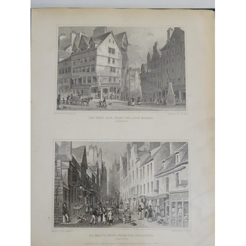 157 - After Thomas Hosmer Shepherd (1793 - 1864): An album of 99 engravings, Views of Edinburgh in the ear... 