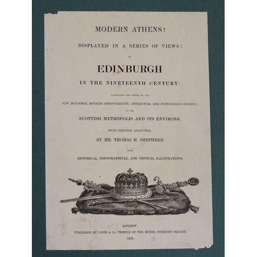 157 - After Thomas Hosmer Shepherd (1793 - 1864): An album of 99 engravings, Views of Edinburgh in the ear... 