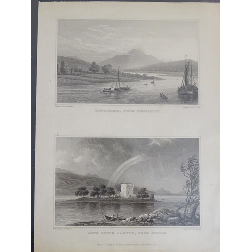 157 - After Thomas Hosmer Shepherd (1793 - 1864): An album of 99 engravings, Views of Edinburgh in the ear... 