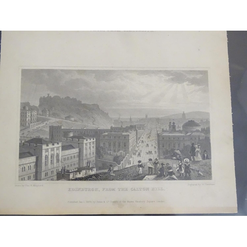 157 - After Thomas Hosmer Shepherd (1793 - 1864): An album of 99 engravings, Views of Edinburgh in the ear... 