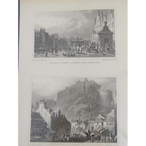 157 - After Thomas Hosmer Shepherd (1793 - 1864): An album of 99 engravings, Views of Edinburgh in the ear... 