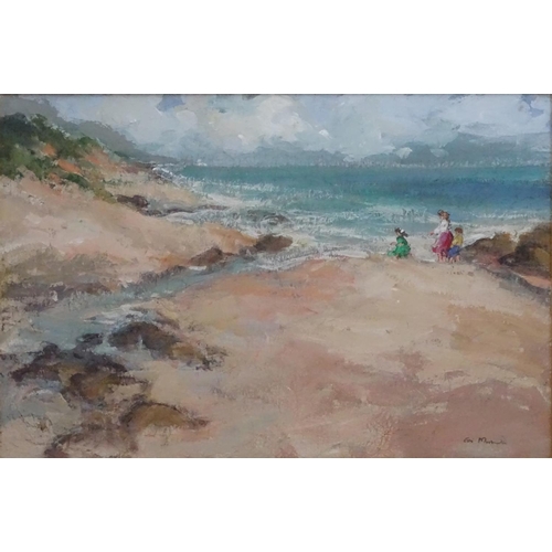 96 - WITHDRAWN FROM AUCTION
Este Mostert (1959), Oil on canvas, Plettenberg ? Beach , children playing at... 