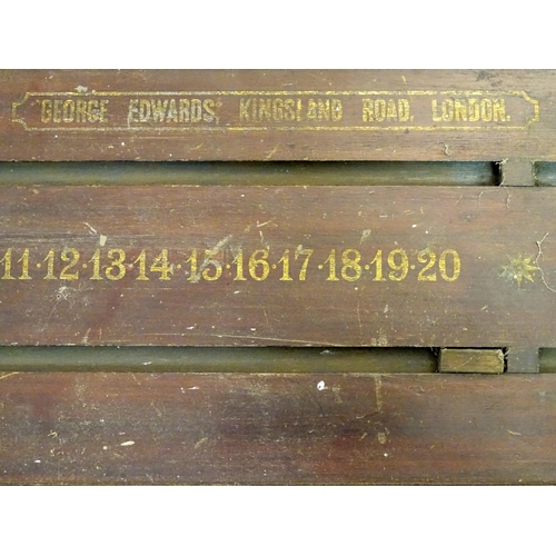 127 - Snooker / Billiards : Assorted items to include a scorer by George Edwards, Kingsland Road, London, ... 