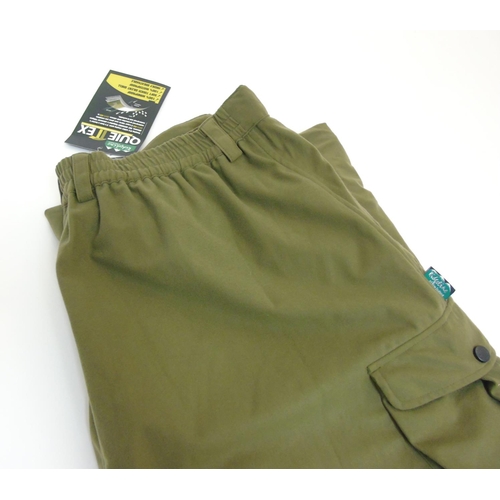 188 - A pair of olive green Ridgeline of New Zealand trousers, size 3 XL (New with tags)