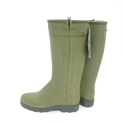 193 - A pair of green Le Chameau Wellington boots, size 46 (UK 11) (New with tags)