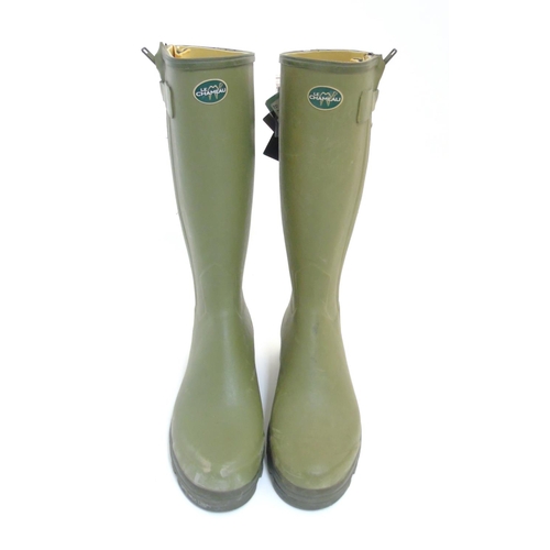 193 - A pair of green Le Chameau Wellington boots, size 46 (UK 11) (New with tags)