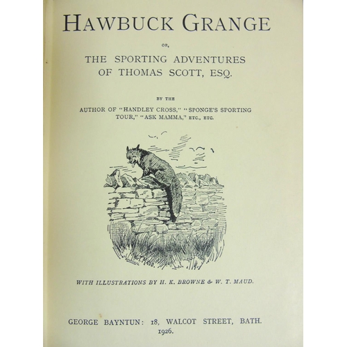 20 - Hunting Books:  6 Jorrock's Editions books , to include '' Plain or Ringlets'', '' Mr Sponge's Sport... 