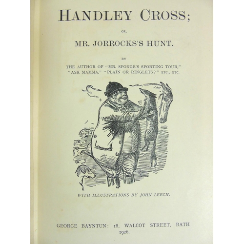 20 - Hunting Books:  6 Jorrock's Editions books , to include '' Plain or Ringlets'', '' Mr Sponge's Sport... 