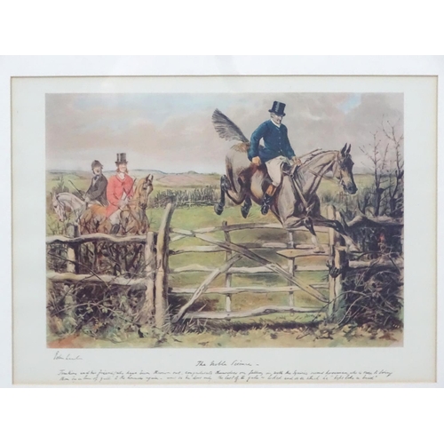 255 - Hunting : After John Leech (1817-1864) , A set of 6 photographic prints ,  'Mr. Jorrocks ( log): '' ... 