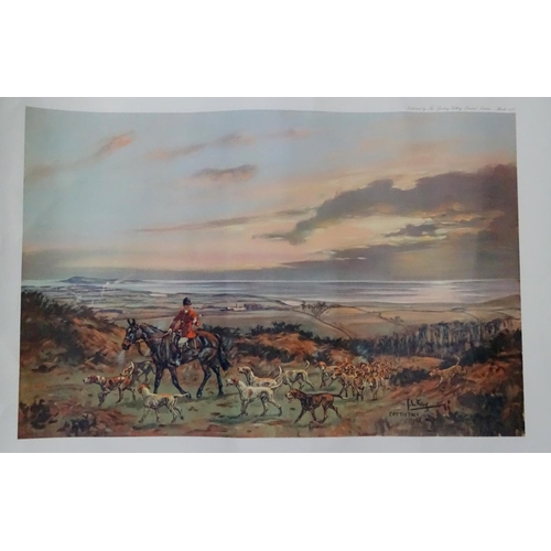 259 - Hunting : After John Gregory King (1929-2014) , Coloured prints published by The Sporting Gallery 19... 