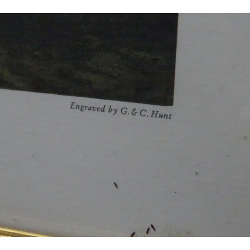 282 - Steeple Chasing: After F C Turner , A set of four reprint , ' The Aylesbury Steeple Chase ' Plate 1 ... 