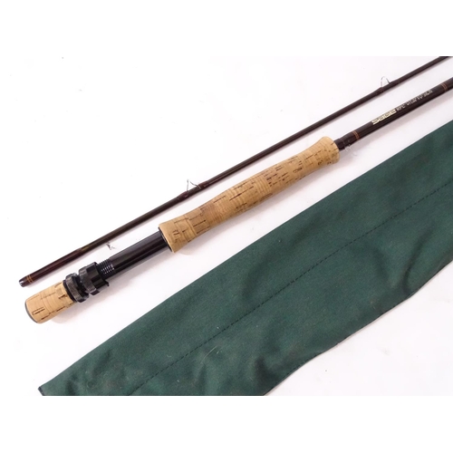 357 - Fishing: A Sage ' RPL + 796 ' two - piece graphite III fly rod , 9'6'' , #7 weight , 3 7/16 oz , wit... 